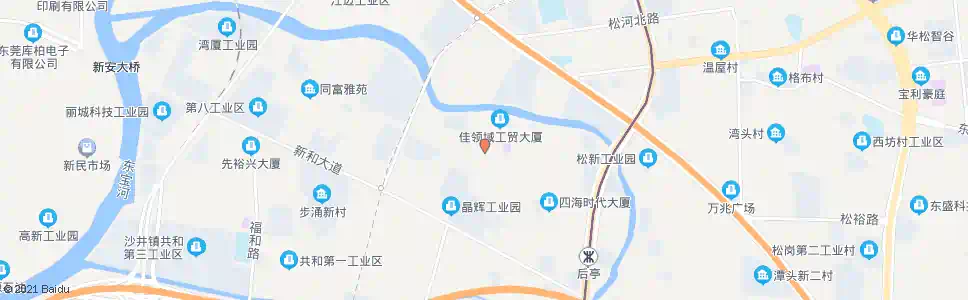深圳后亭工业园_公交站地图_深圳公交_妙搜公交查询2025