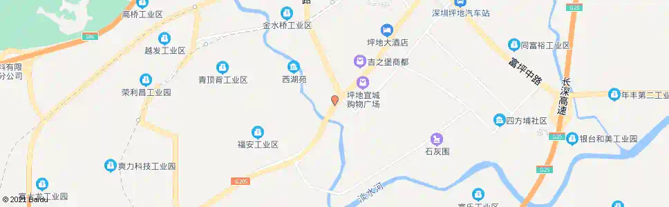 深圳坪地中学_公交站地图_深圳公交_妙搜公交查询2025