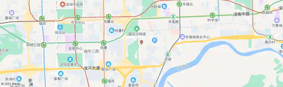 深圳福田南_公交站地图_深圳公交_妙搜公交查询2025