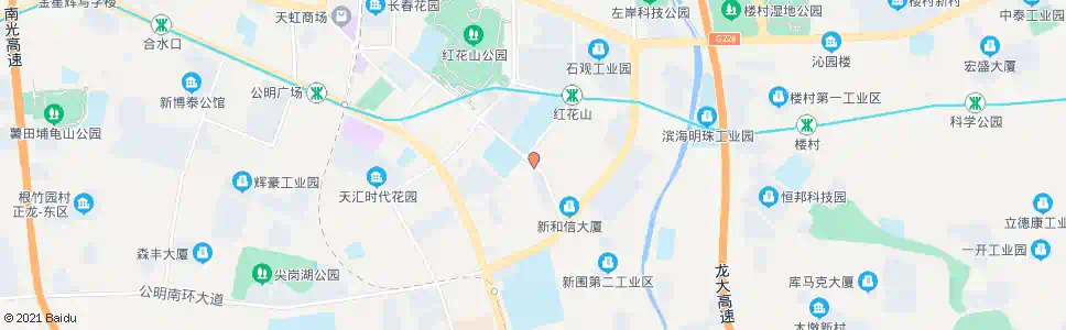 深圳公明中行_公交站地图_深圳公交_妙搜公交查询2025