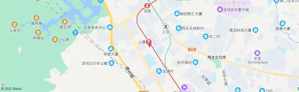 深圳上塘地铁公交接驳站_公交站地图_深圳公交_妙搜公交查询2025