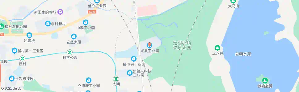 深圳光明光晟厂总站_公交站地图_深圳公交_妙搜公交查询2025