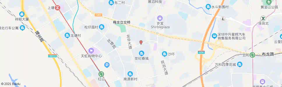 深圳金地梅陇镇南_公交站地图_深圳公交_妙搜公交查询2025