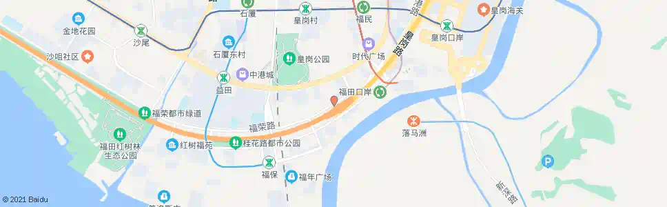 深圳福保海关宿舍_公交站地图_深圳公交_妙搜公交查询2025