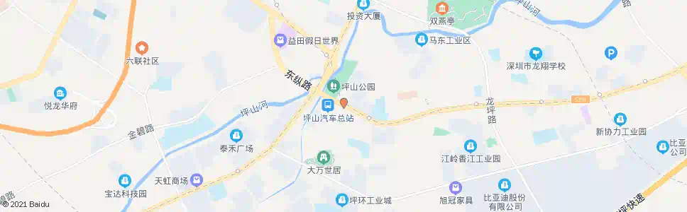 深圳坪山中心小学_公交站地图_深圳公交_妙搜公交查询2025