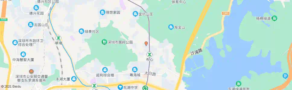 深圳泰和花园_公交站地图_深圳公交_妙搜公交查询2025