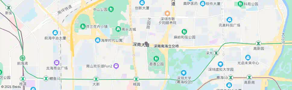 深圳荔香公园_公交站地图_深圳公交_妙搜公交查询2025