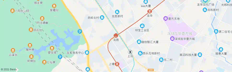 深圳龙胜地铁站_公交站地图_深圳公交_妙搜公交查询2025