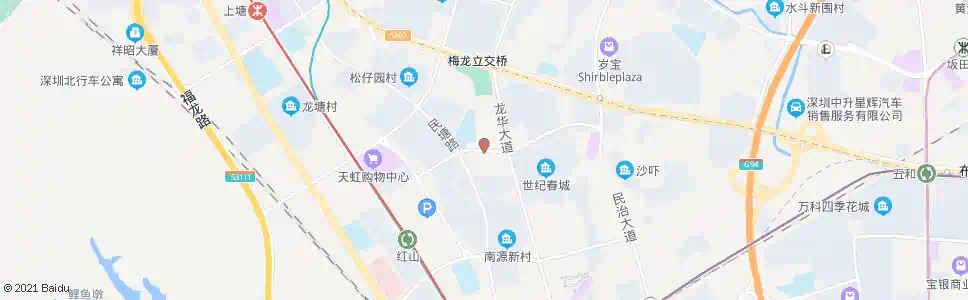 深圳民治中学南_公交站地图_深圳公交_妙搜公交查询2025