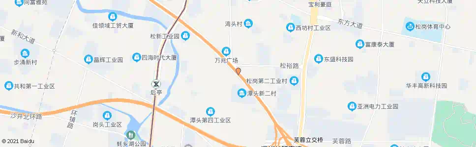 深圳潭头西部工业区B区_公交站地图_深圳公交_妙搜公交查询2025