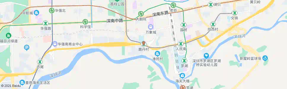 深圳鹿丹村_公交站地图_深圳公交_妙搜公交查询2025