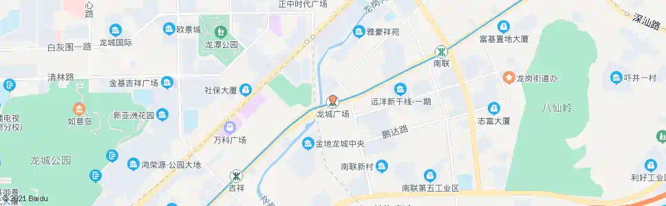 深圳龙城广场站_公交站地图_深圳公交_妙搜公交查询2025
