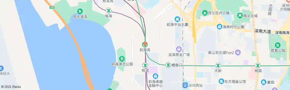 深圳前海湾地铁站_公交站地图_深圳公交_妙搜公交查询2025