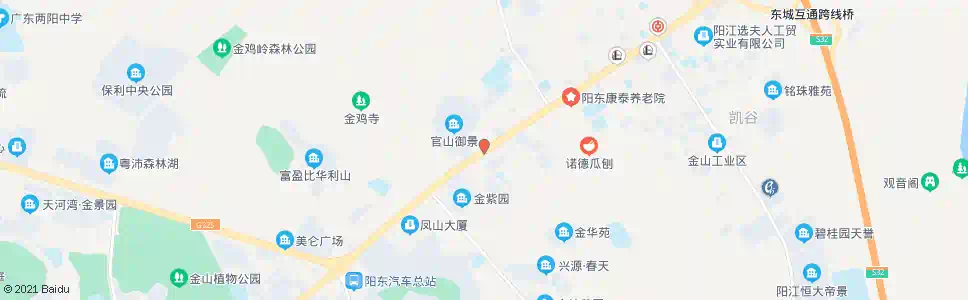 阳江官山御景_公交站地图_阳江公交_妙搜公交查询2025