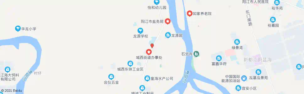 阳江城西市场_公交站地图_阳江公交_妙搜公交查询2025