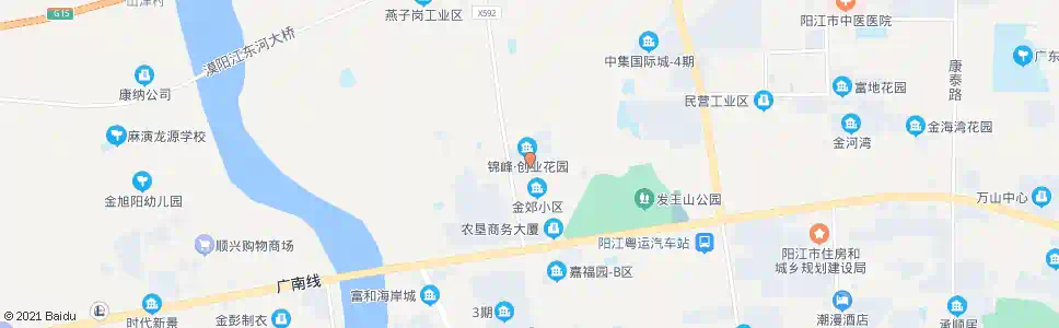 阳江金郊学校_公交站地图_阳江公交_妙搜公交查询2025