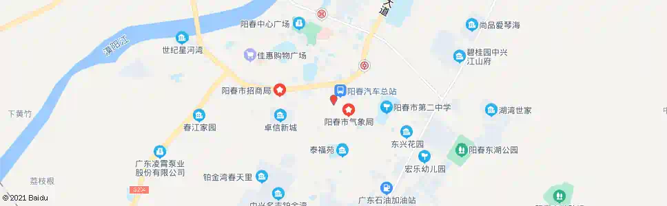 阳江荣都酒店_公交站地图_阳江公交_妙搜公交查询2025