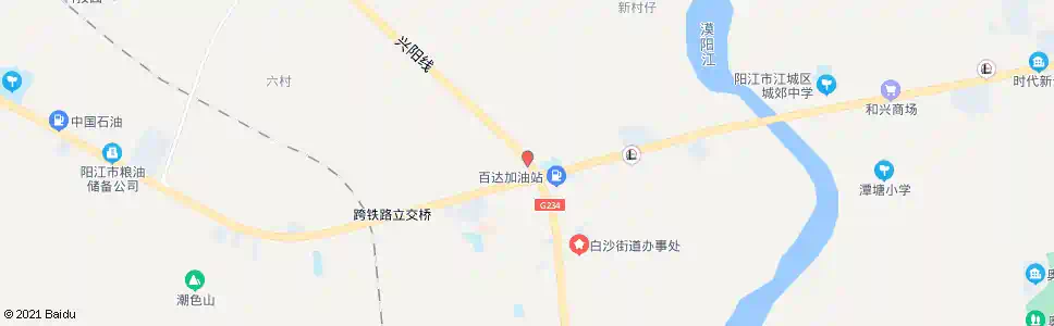 阳江白沙_公交站地图_阳江公交_妙搜公交查询2025
