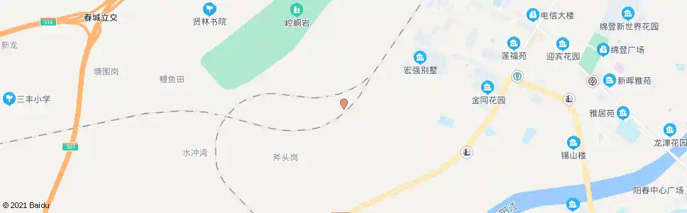 阳江黄岗村路口_公交站地图_阳江公交_妙搜公交查询2025