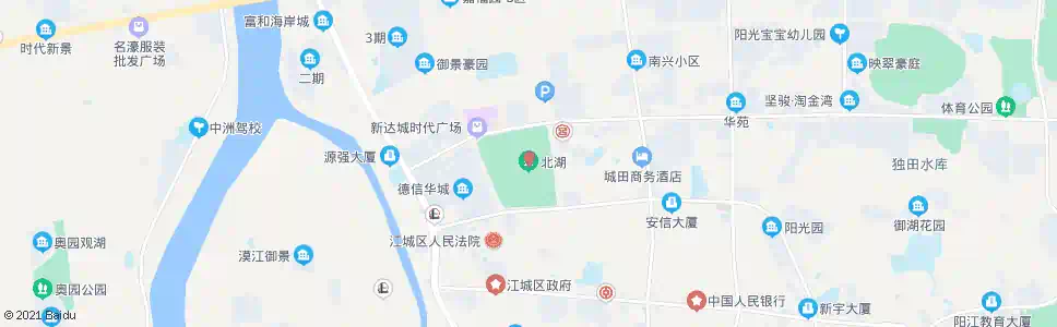 阳江北湖公园西_公交站地图_阳江公交_妙搜公交查询2025