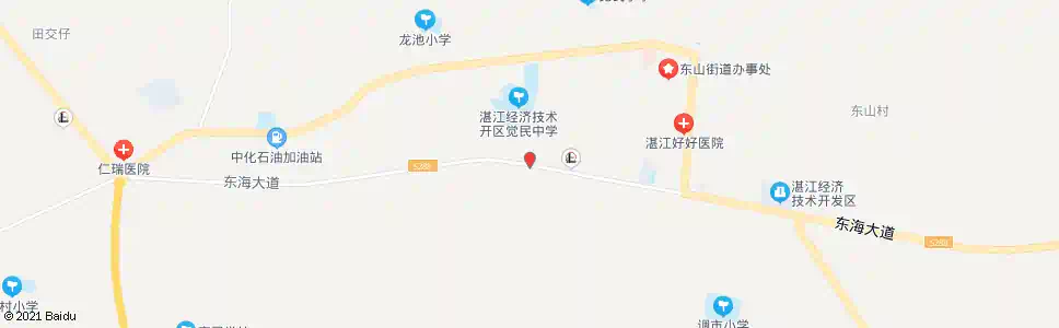 湛江北山村_公交站地图_湛江公交_妙搜公交查询2025
