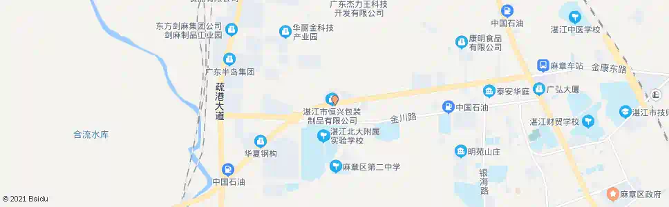 湛江恒兴包装公司_公交站地图_湛江公交_妙搜公交查询2025