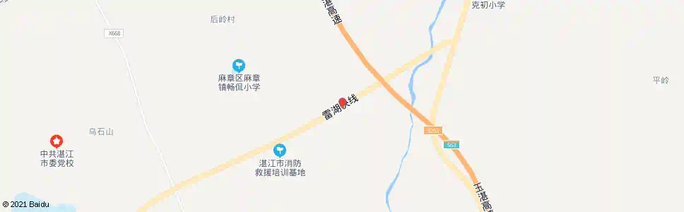 湛江花村_公交站地图_湛江公交_妙搜公交查询2025