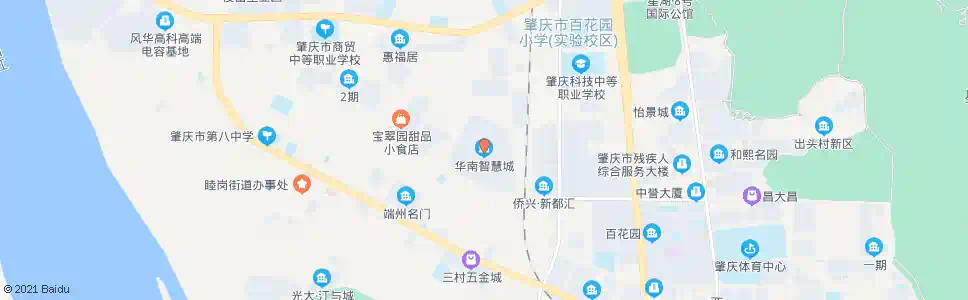 肇庆华南智慧城_公交站地图_肇庆公交_妙搜公交查询2025