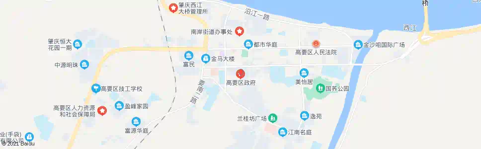 肇庆高要市政府_公交站地图_肇庆公交_妙搜公交查询2025