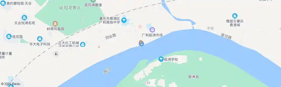 肇庆砚洲路_公交站地图_肇庆公交_妙搜公交查询2025