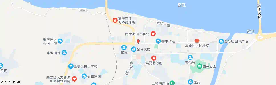 肇庆旧农业银行_公交站地图_肇庆公交_妙搜公交查询2025