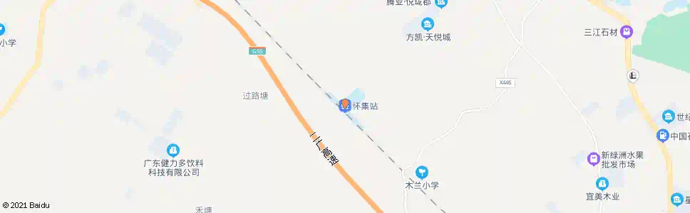 肇庆高铁怀集站_公交站地图_肇庆公交_妙搜公交查询2025
