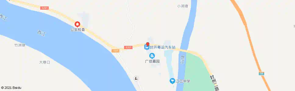 肇庆江口车站_公交站地图_肇庆公交_妙搜公交查询2025