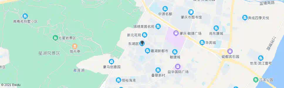 肇庆东湖居_公交站地图_肇庆公交_妙搜公交查询2025