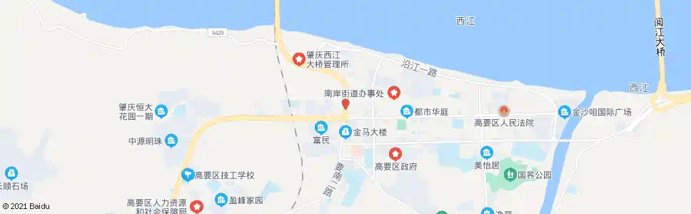 肇庆南岸_公交站地图_肇庆公交_妙搜公交查询2025