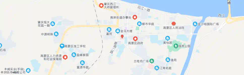 肇庆高要中医院_公交站地图_肇庆公交_妙搜公交查询2025