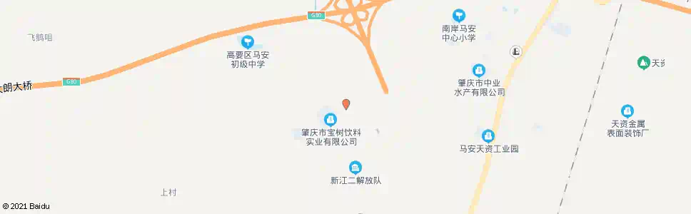 肇庆新江一村_公交站地图_肇庆公交_妙搜公交查询2025