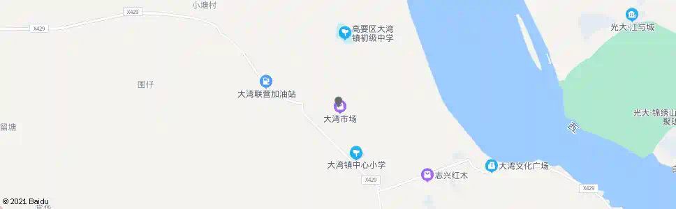 肇庆大湾市场_公交站地图_肇庆公交_妙搜公交查询2025