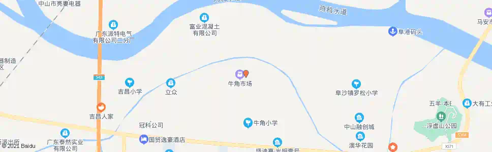 中山牛角村委会_公交站地图_中山公交_妙搜公交查询2025