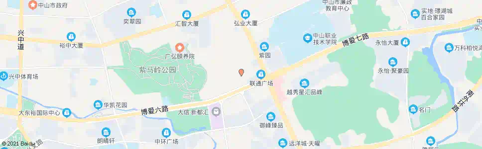 中山建安中学_公交站地图_中山公交_妙搜公交查询2025