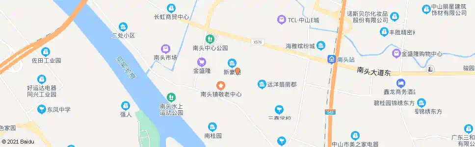 中山南头中心小学路口_公交站地图_中山公交_妙搜公交查询2025