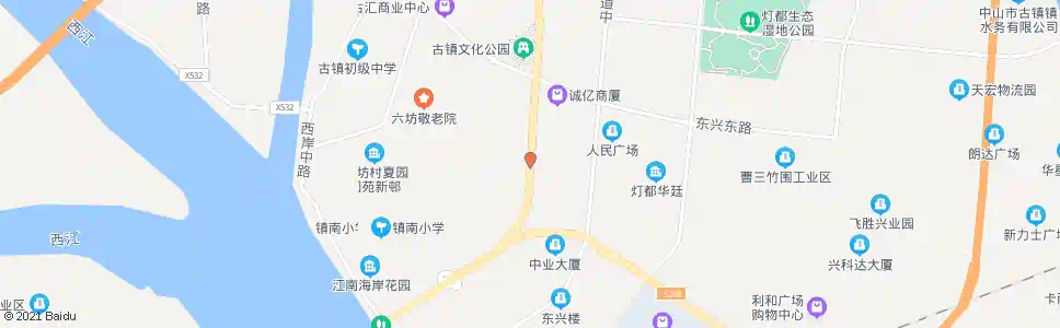 中山岗东_公交站地图_中山公交_妙搜公交查询2025