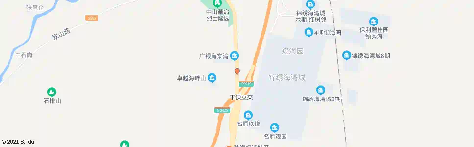中山平顶村_公交站地图_中山公交_妙搜公交查询2025