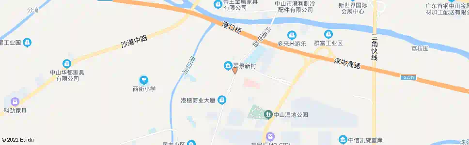 中山港口医院路口_公交站地图_中山公交_妙搜公交查询2025