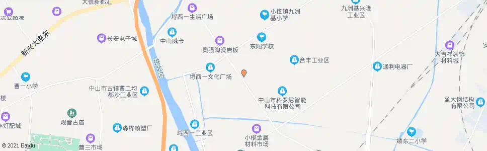 中山埒西一四村_公交站地图_中山公交_妙搜公交查询2025