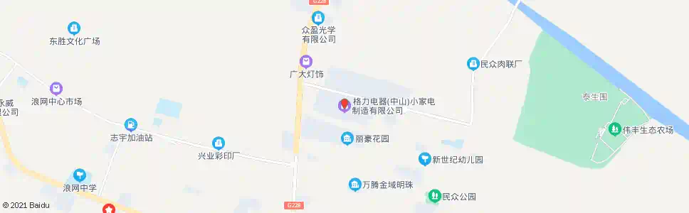 中山格力电器_公交站地图_中山公交_妙搜公交查询2025