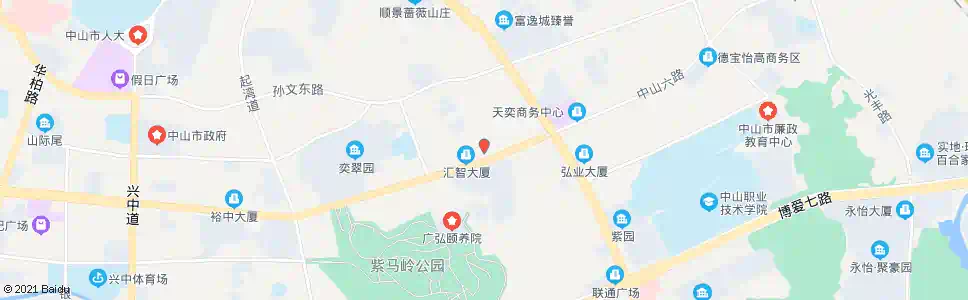 中山东区办事处_公交站地图_中山公交_妙搜公交查询2025