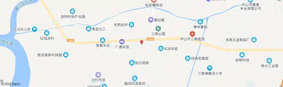 中山瀚林苑_公交站地图_中山公交_妙搜公交查询2025