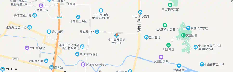 中山会展中心路口_公交站地图_中山公交_妙搜公交查询2025