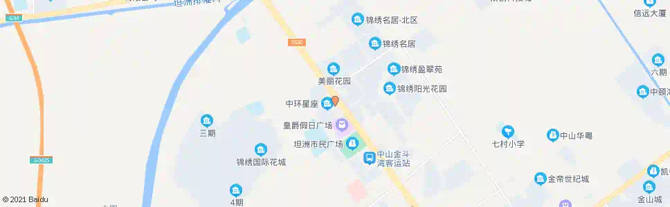 中山汇星建材街_公交站地图_中山公交_妙搜公交查询2025